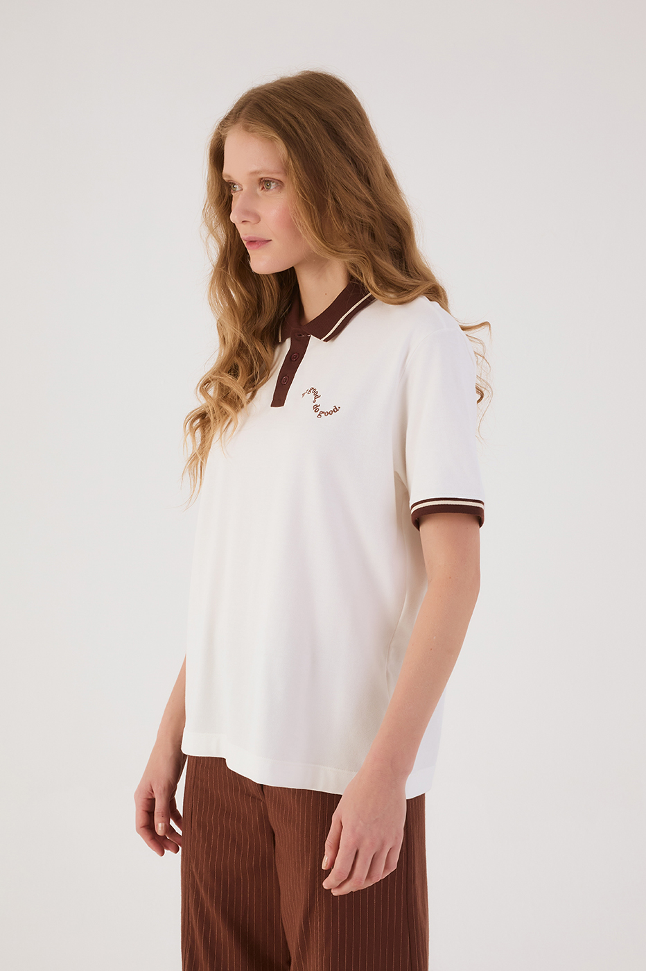 Off-White Be Good Embroidered Polo Shirt