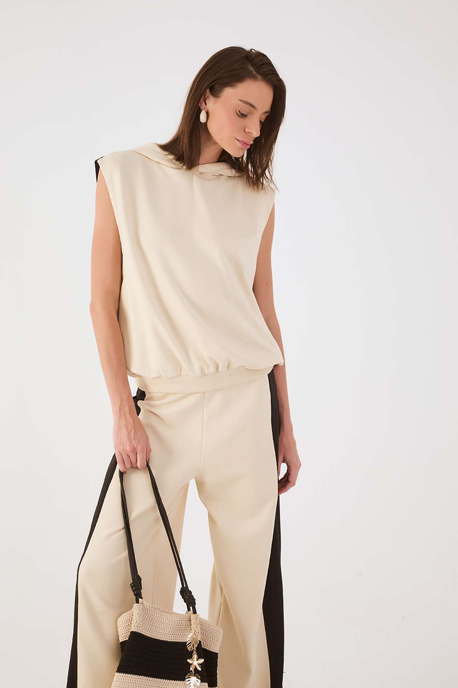 Off-White Hood Sleeveless Sweatshirt