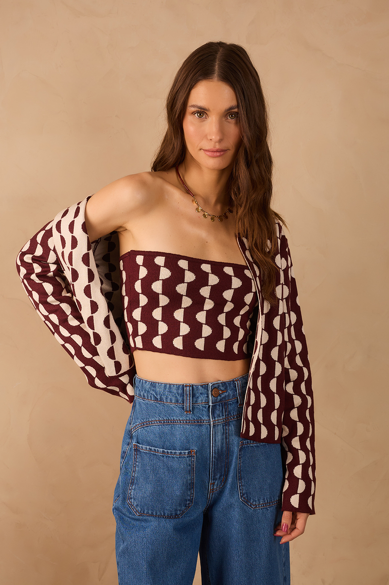 Off-White Strapless Tricot Crop Top_1