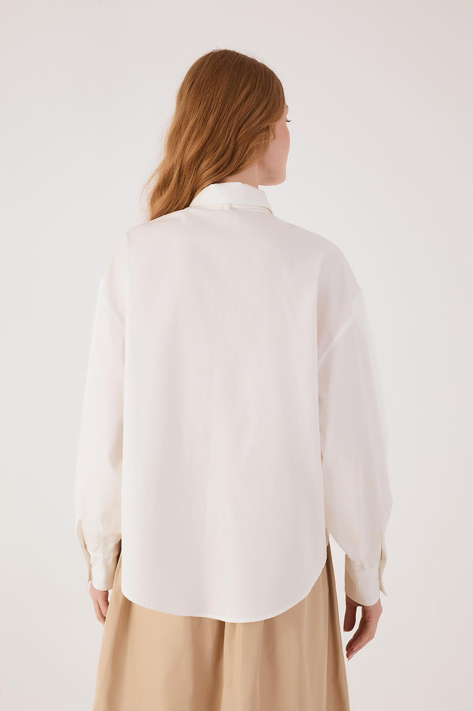 Black Pleated Embroidered Cotton Shirt