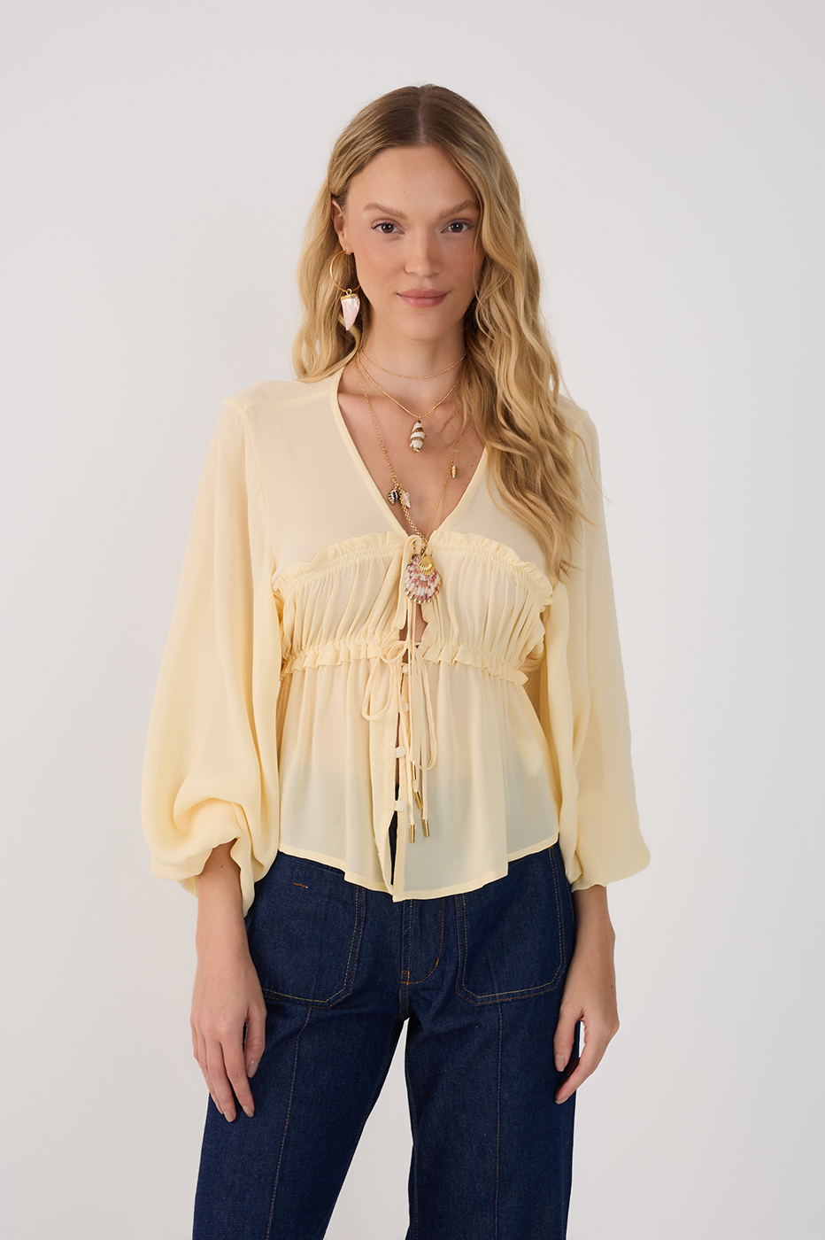 Crepe Bust Draped Top_2