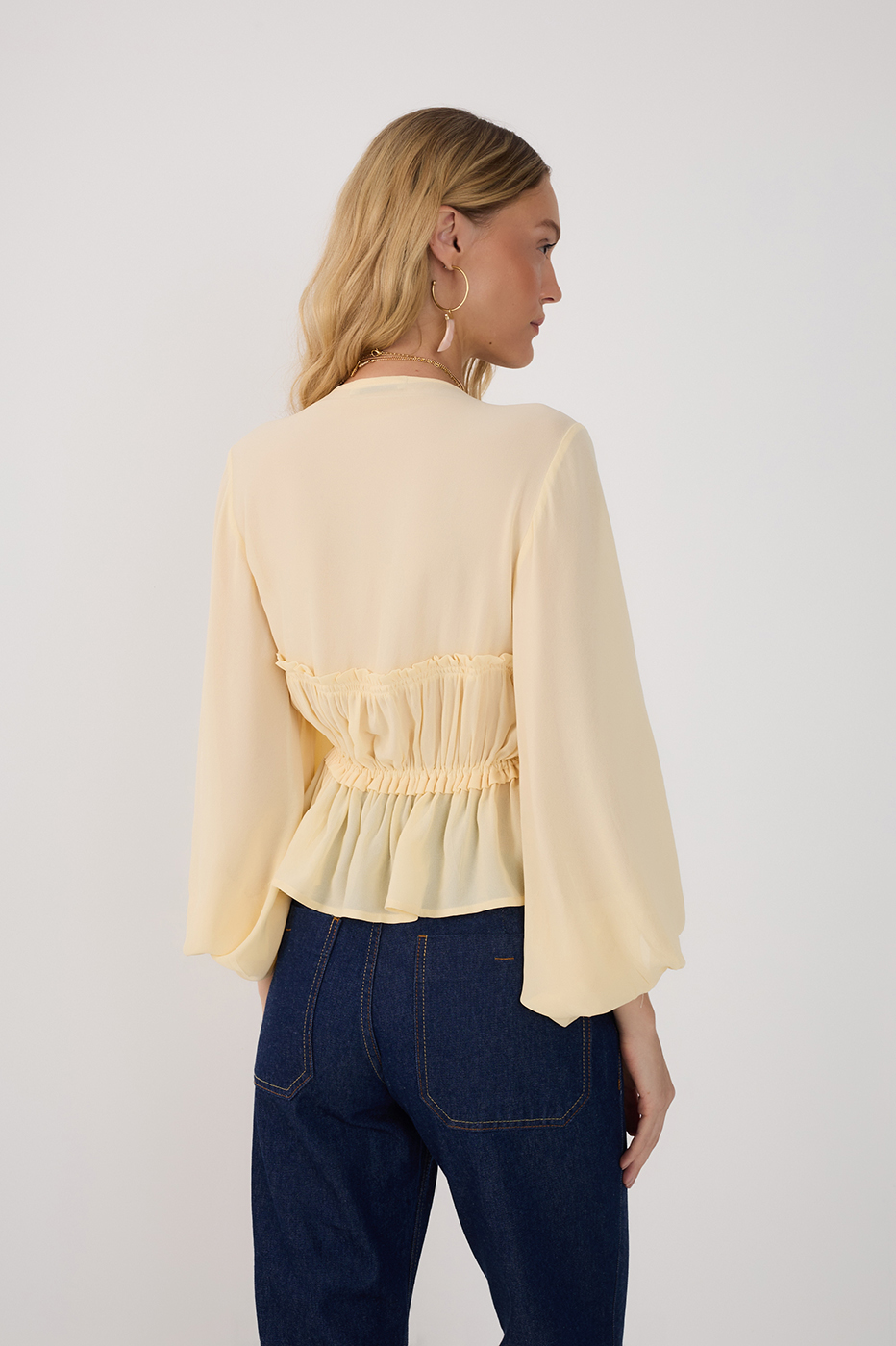 Crepe Bust Draped Top_5