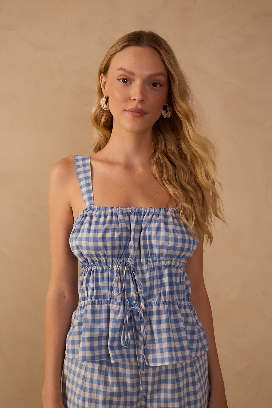 Cotton Gingham Top_1