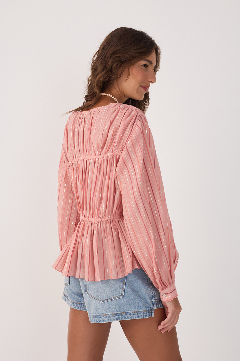 Voile Lurex Tie Frente Top_5