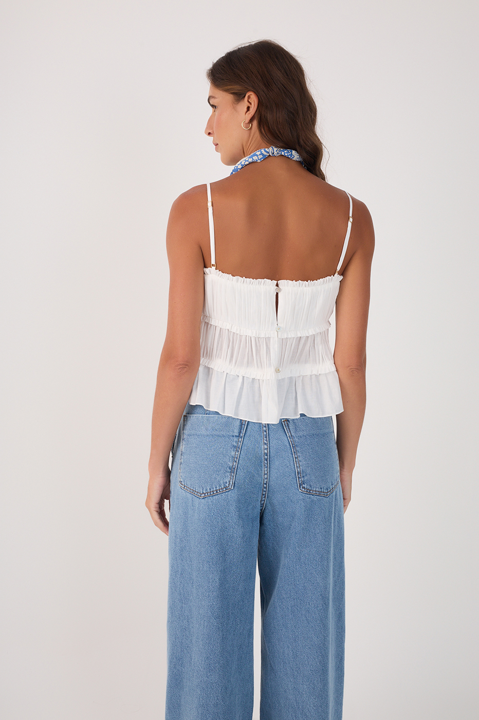 Cotton Yoke Draped Top_4