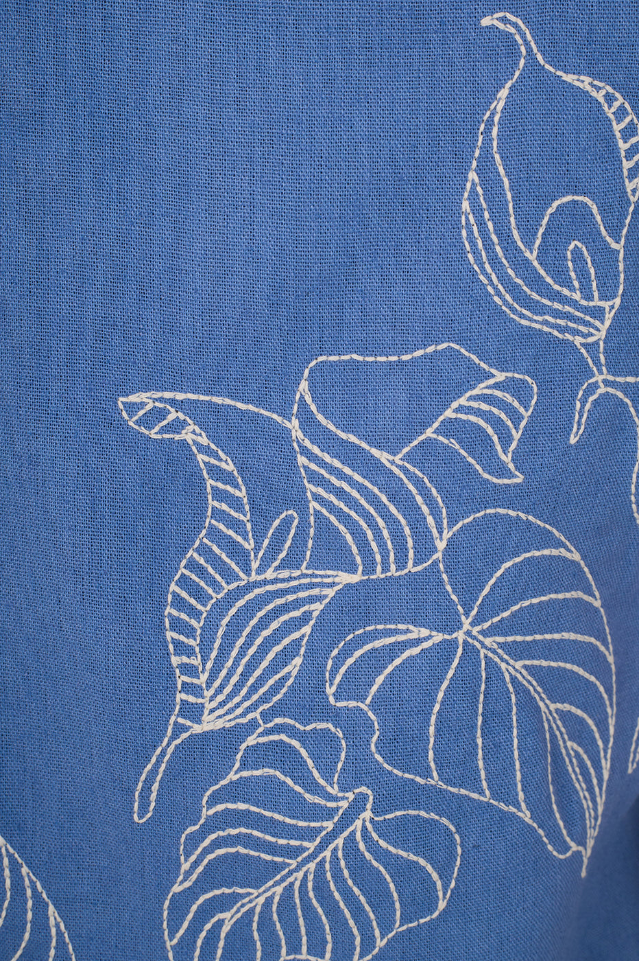 Linen Embroidered Calla Lily Top_6