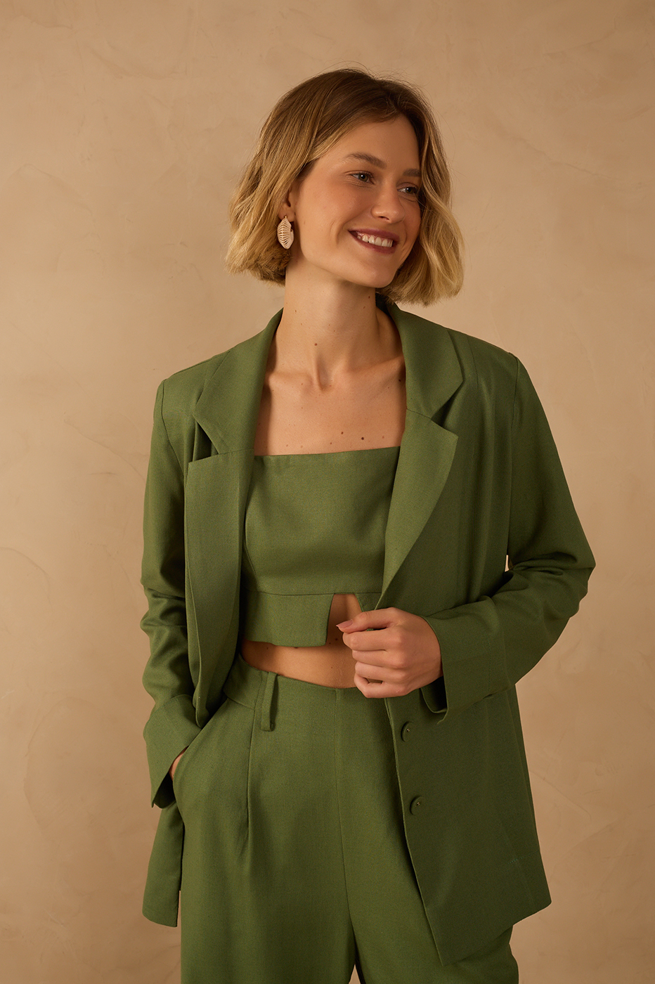 Top Linen Cut Out Barra