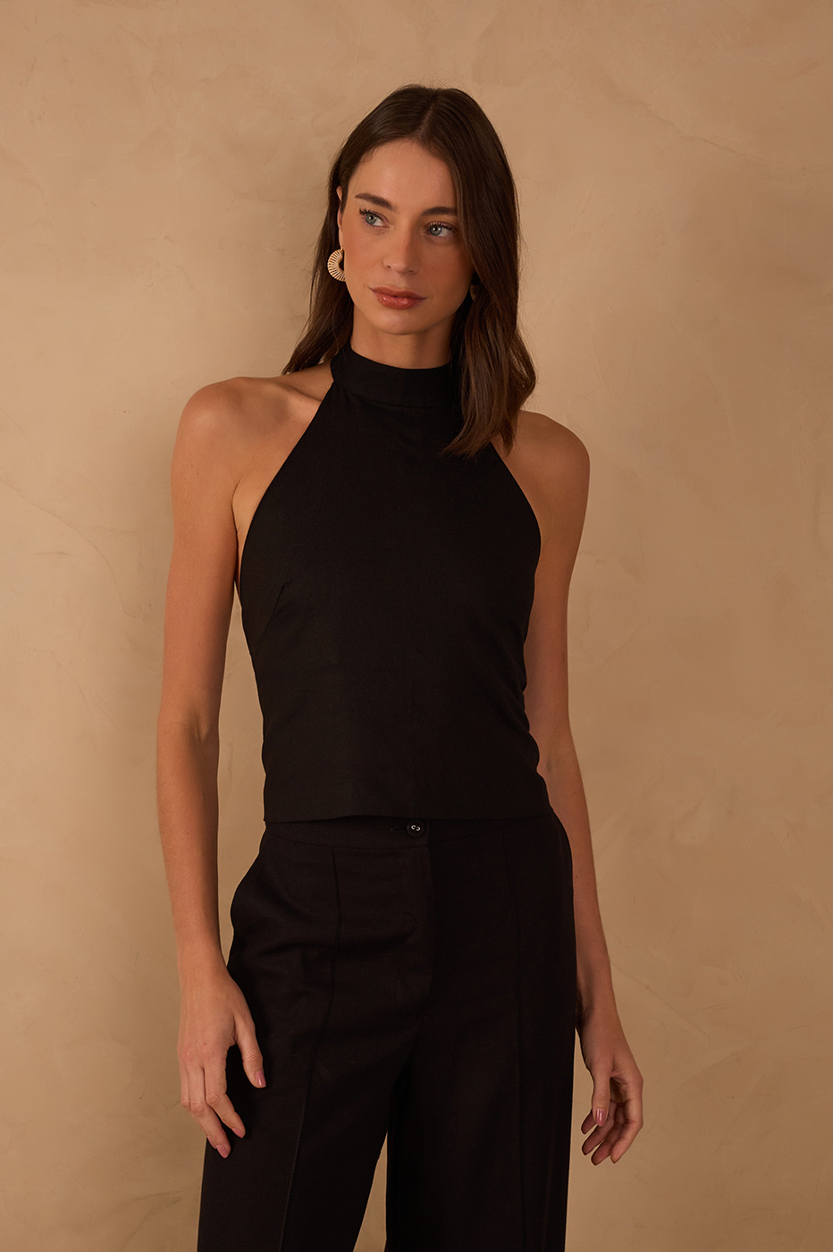 Linen Frente Única Top_1