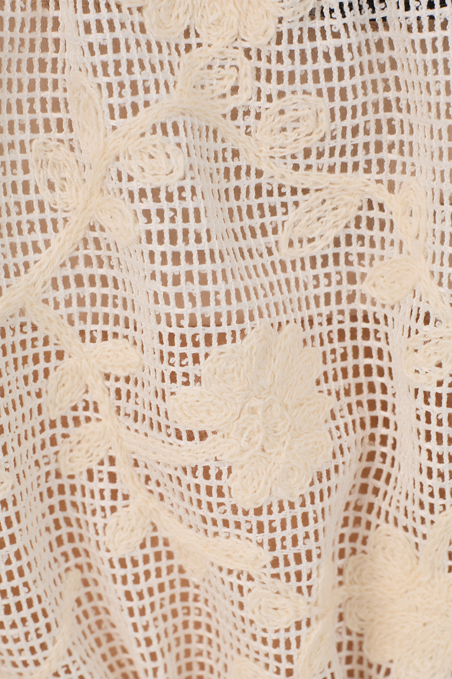 Mesh Embroidered Top