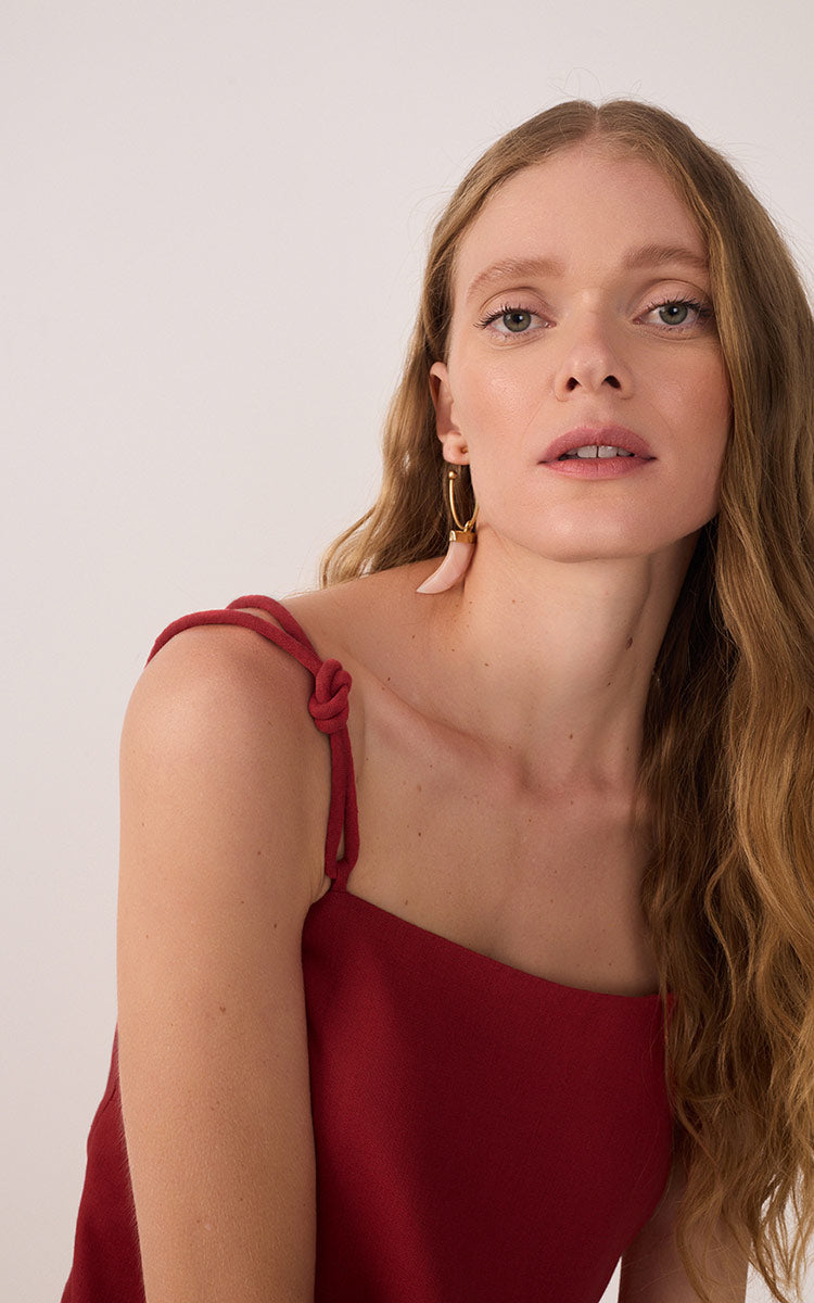 Linen Strap Knot Top_3