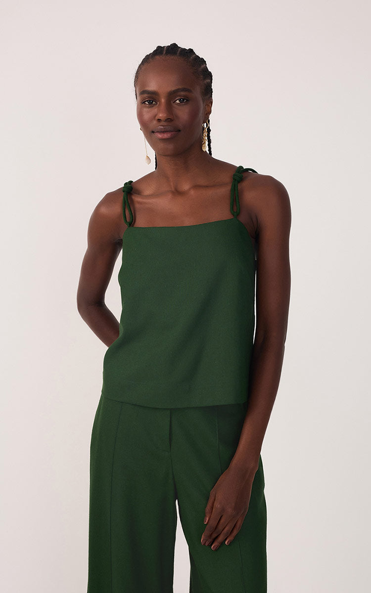 Linen Strap Knot Top_2