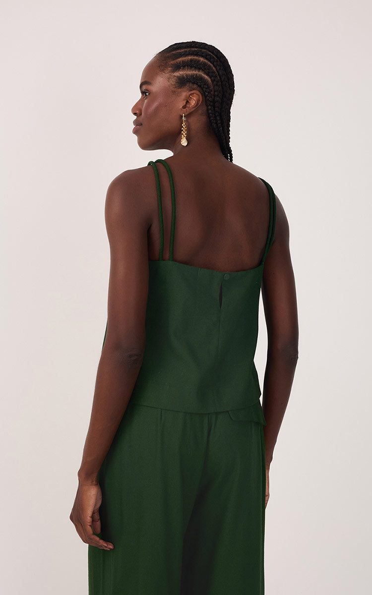 Linen Strap Knot Top_5