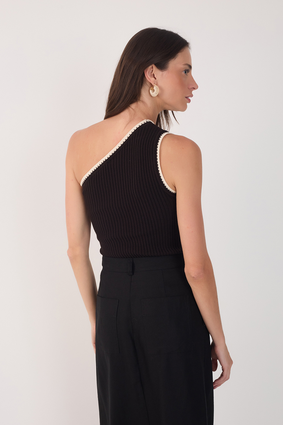 One-Shoulder Knit Blouse_5