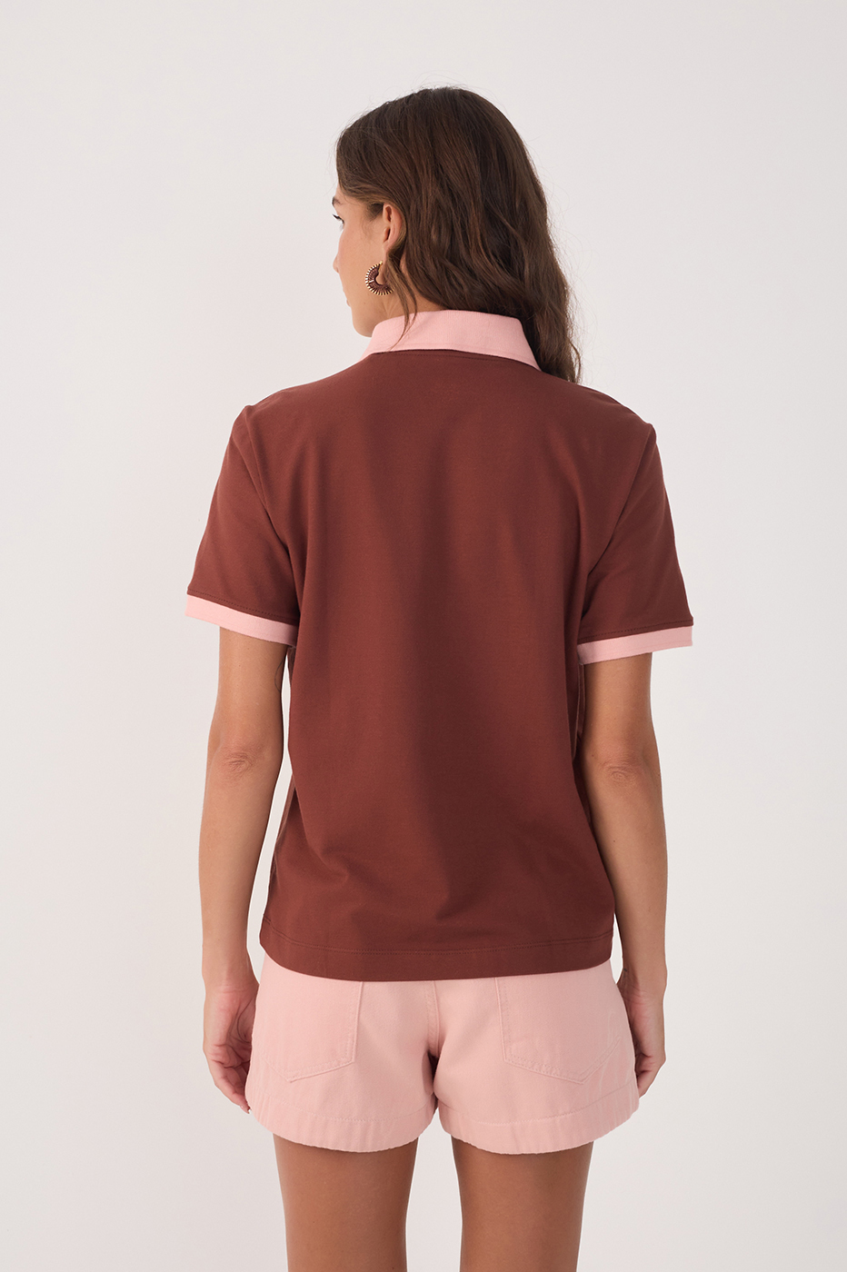 Embroidered Polo Blouse_5