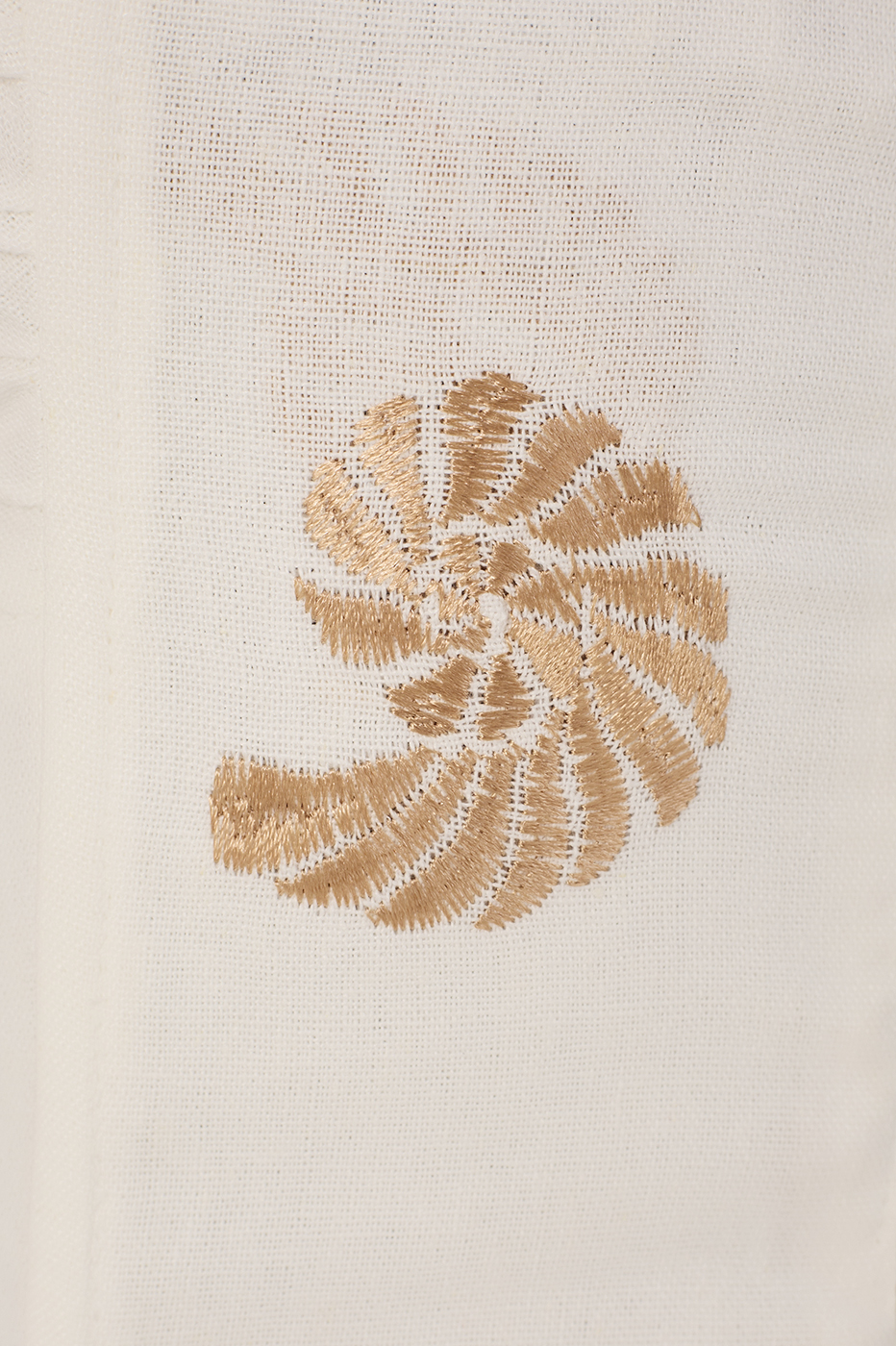 Embroidered Shell Lurex Linen Blouse_6