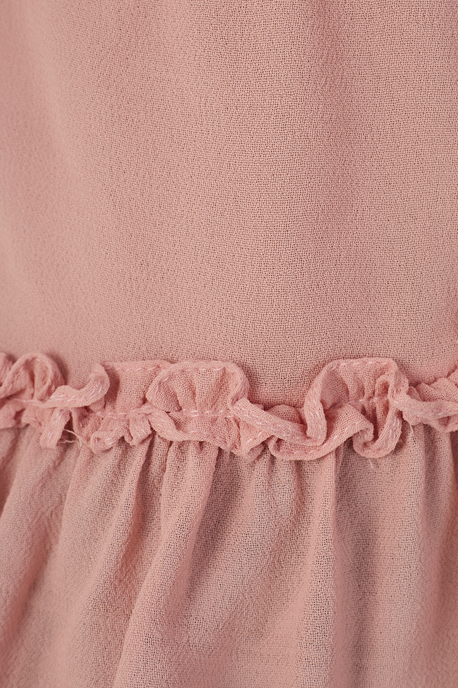 Crepe  Ruffled Hem Blouse_6