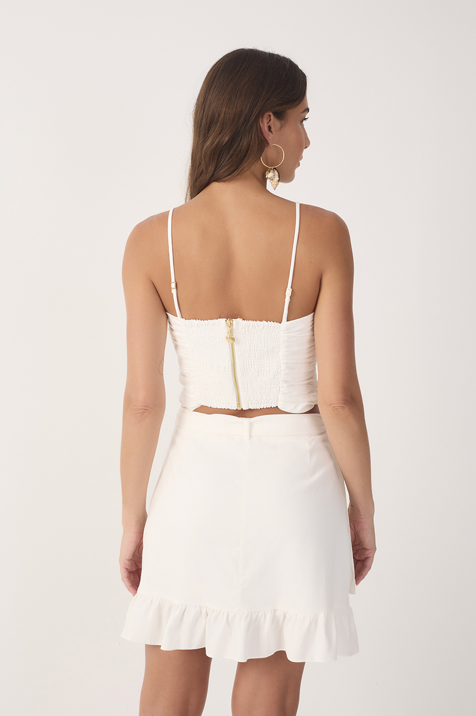 Off-White Draped Removable Strap Blouse_4