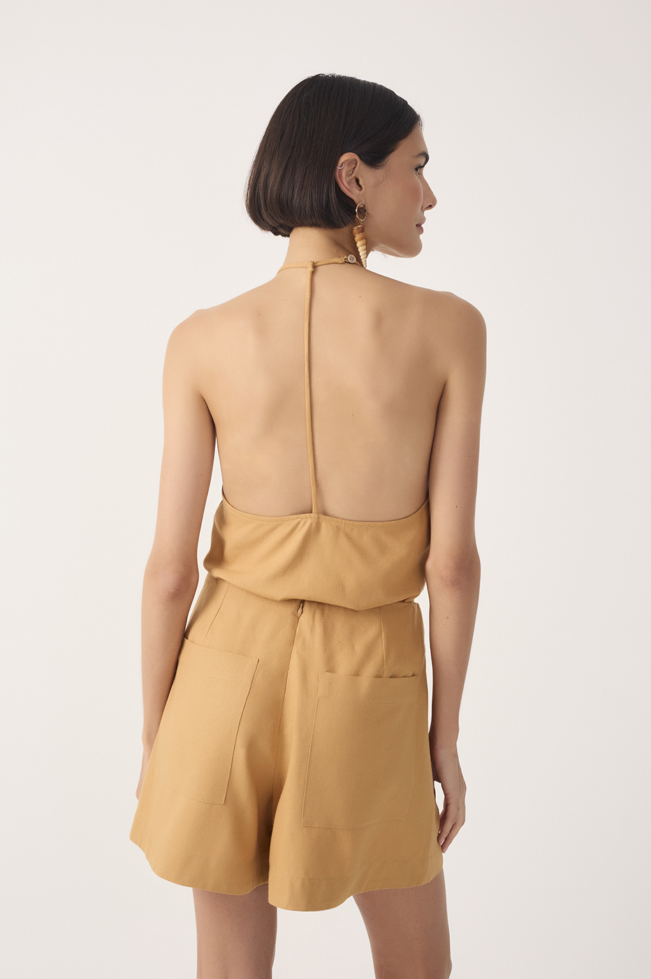 Linen Back Bias Detail Blouse_6