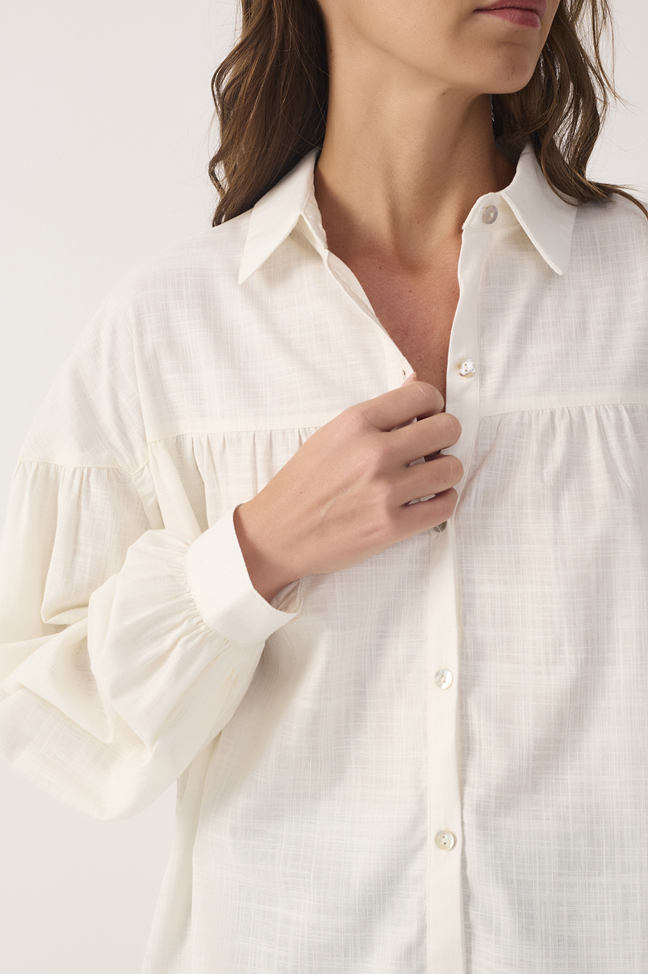 Cotton Dropped Shoulder Shirt_5