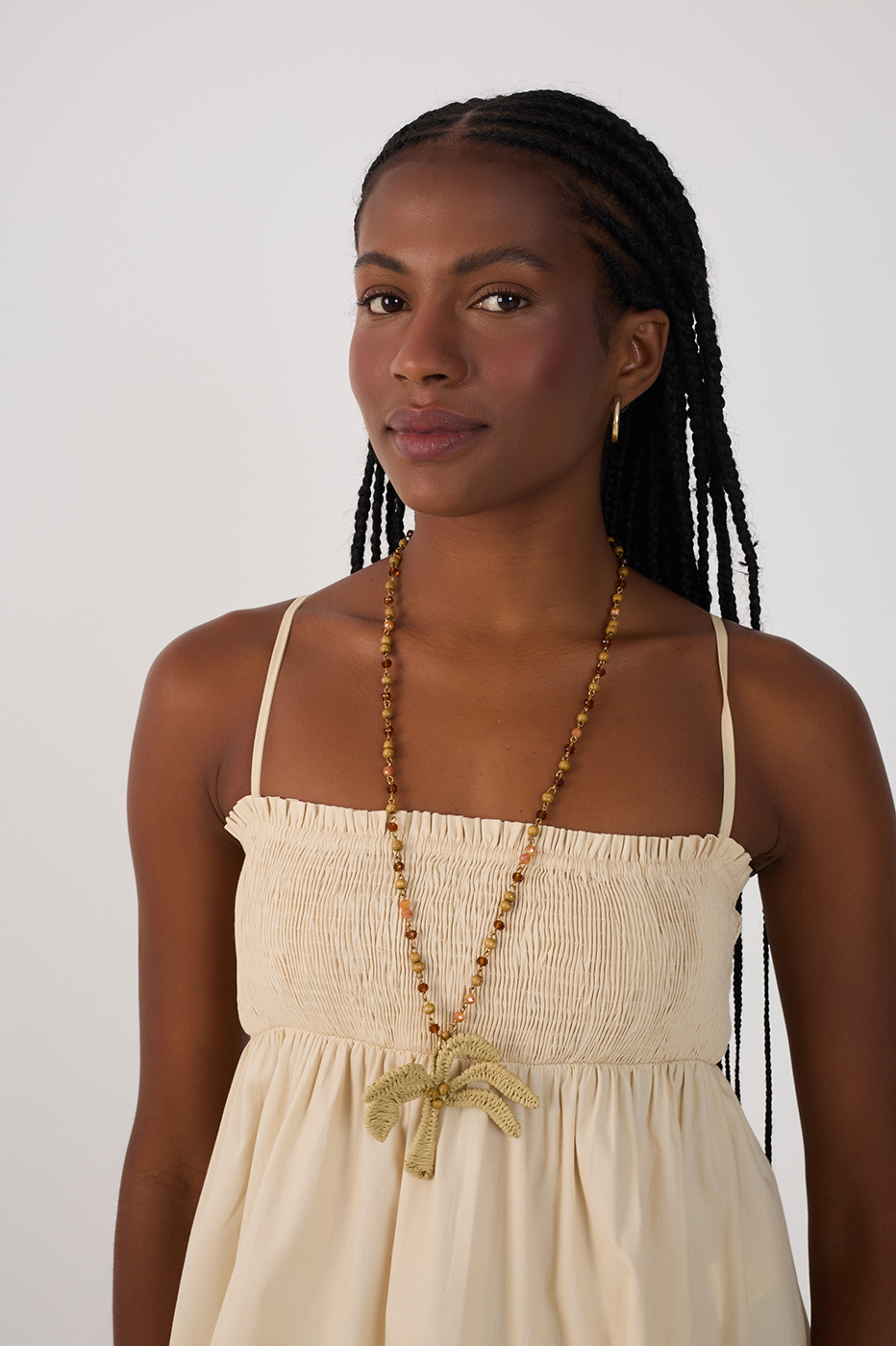 Flowy Smocked Bust Top