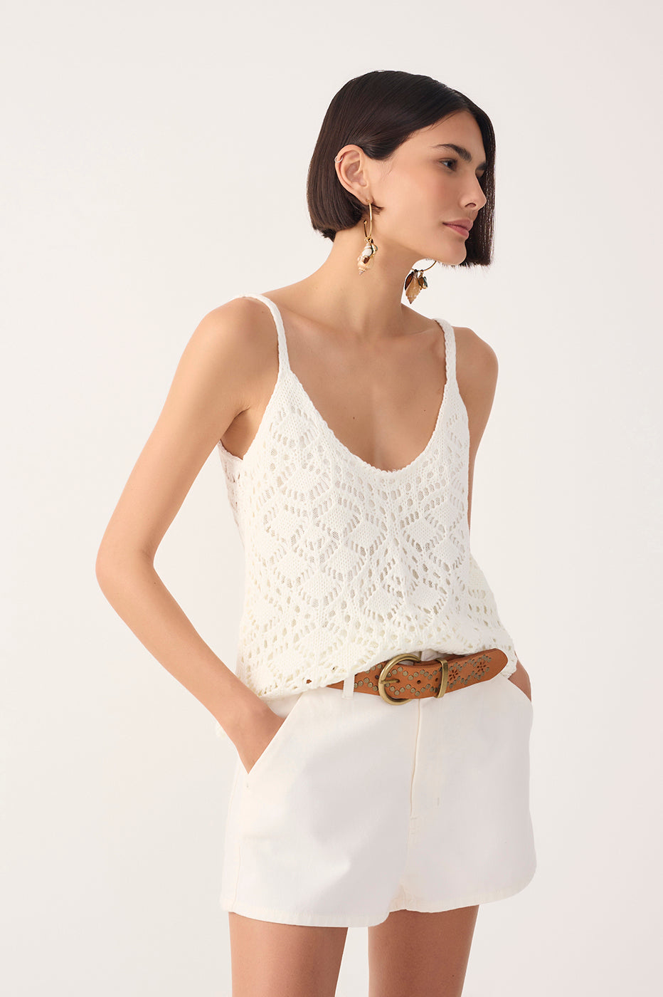 Knit Hem Detail Blouse_3