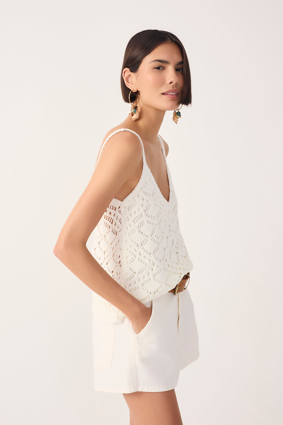 Knit Hem Detail Blouse_4