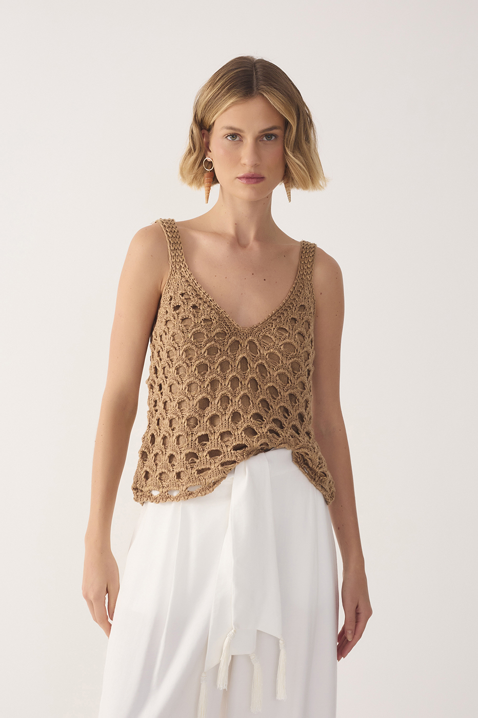 Summer Lurex Knit Top
