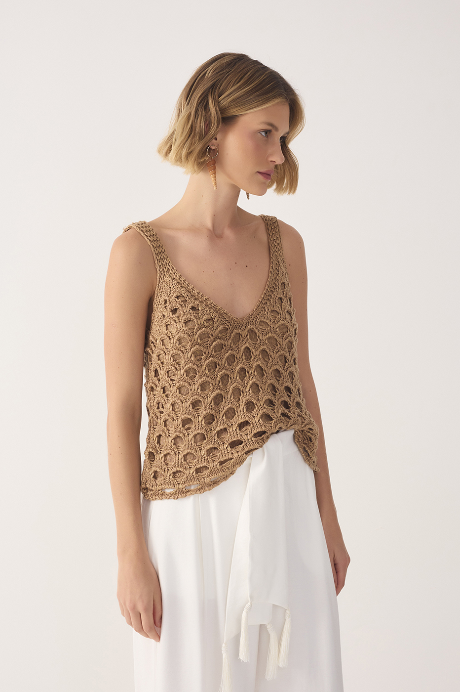 Summer Lurex Knit Top