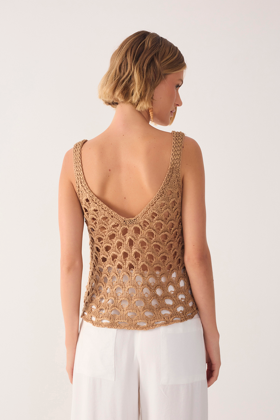 Summer Lurex Knit Top