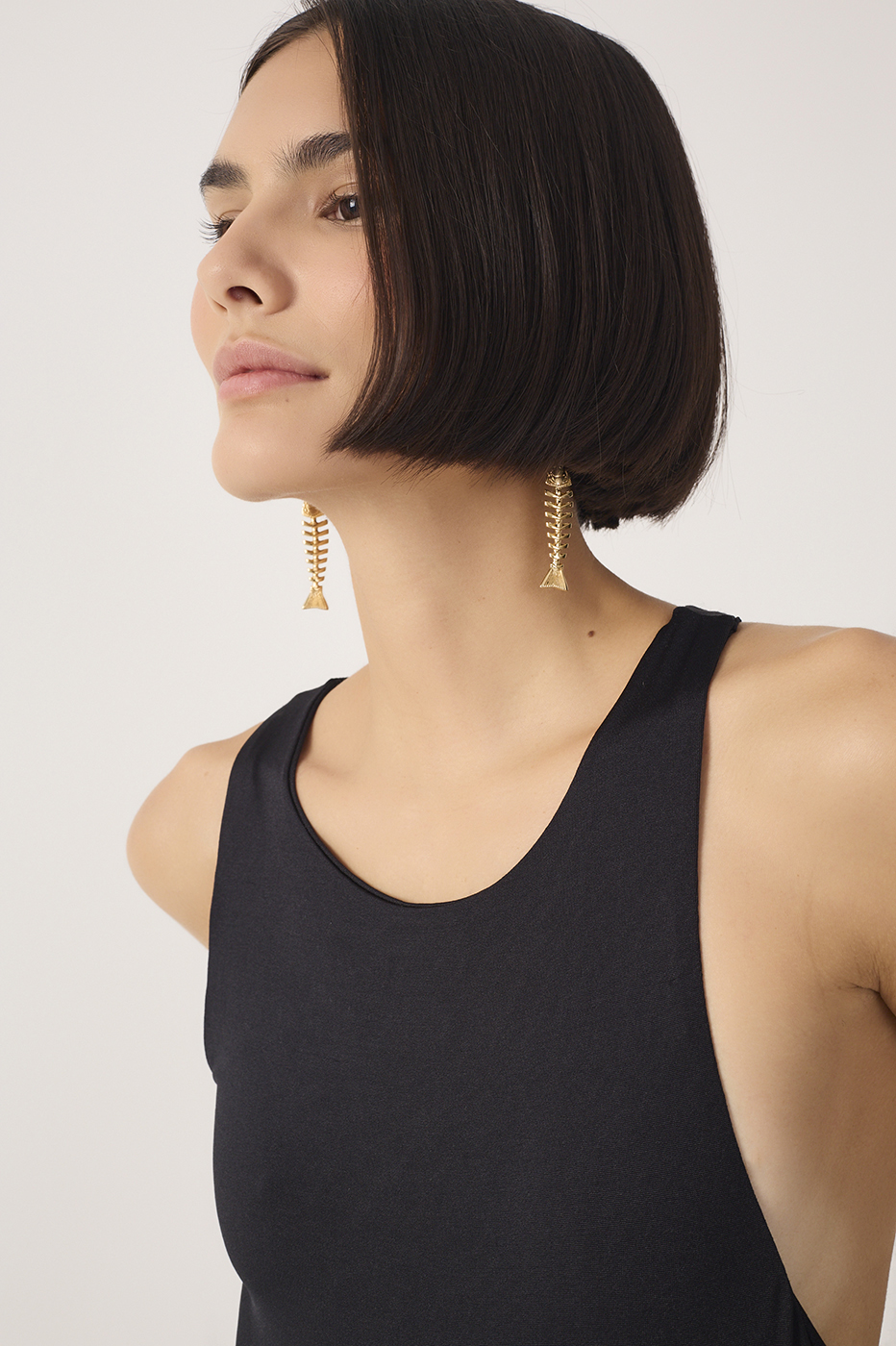 Black Open Back Cut-Out Bodysuit_5