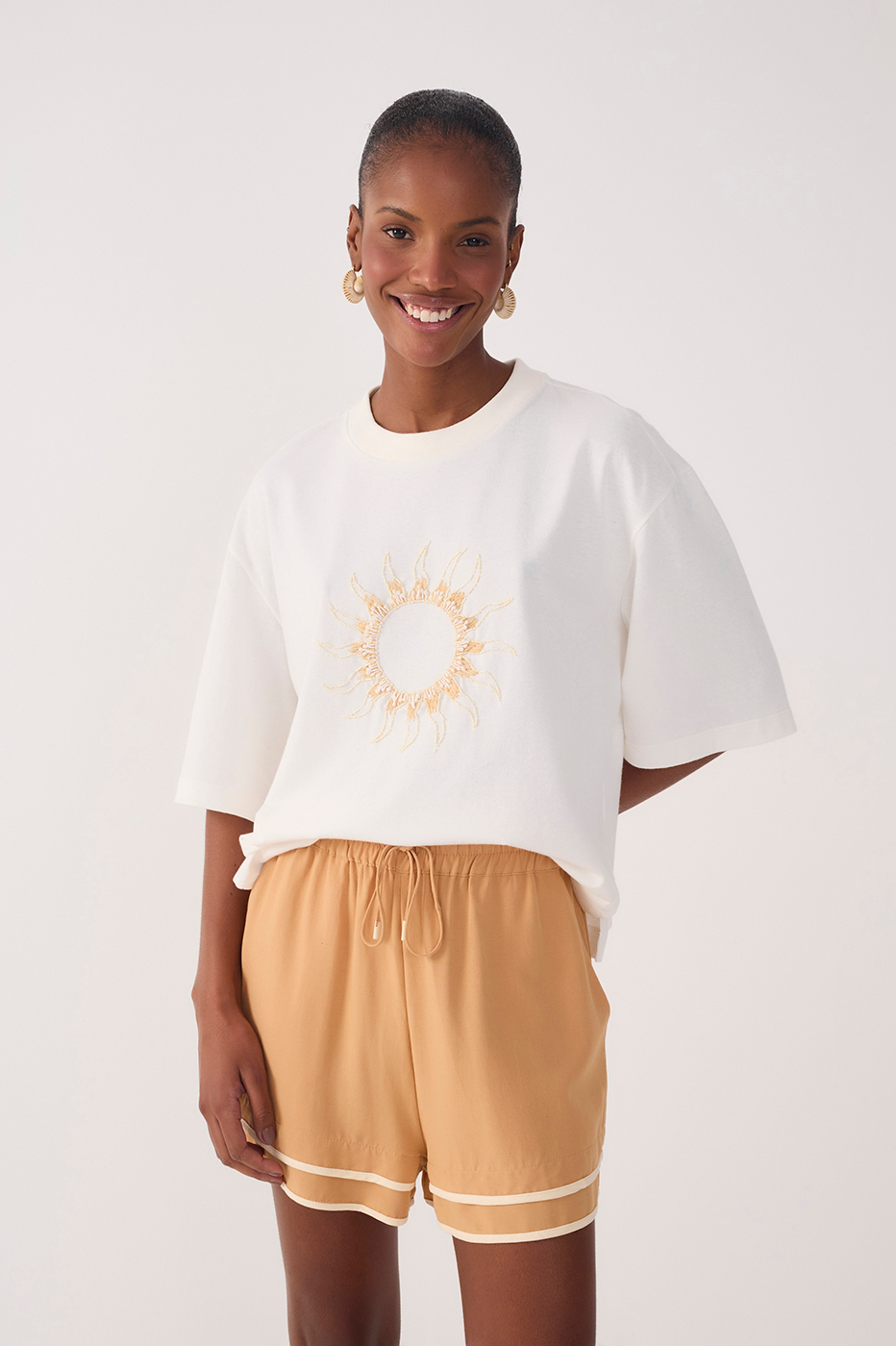 Embroidered Sun T-shirt_2
