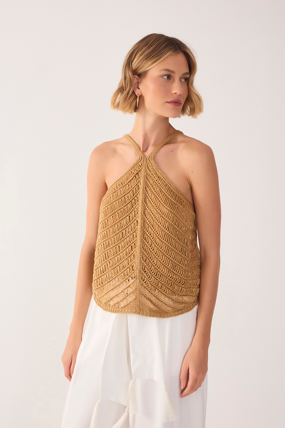 Lurex Resort Knit Top