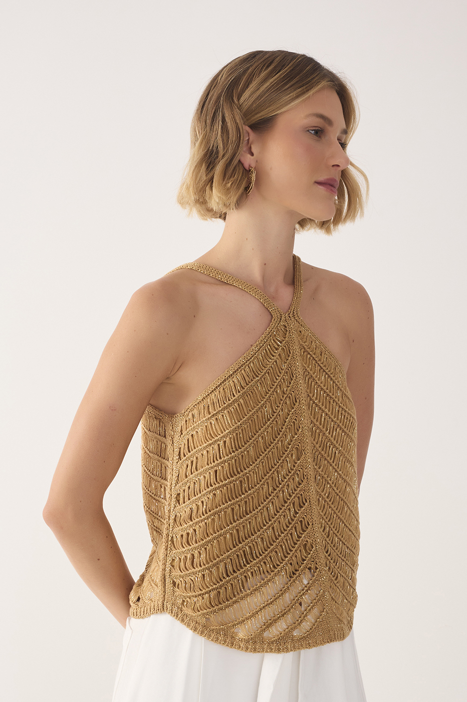 Lurex Resort Knit Top