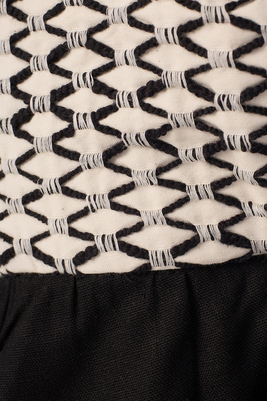 Linen Net Bust Blouse_6