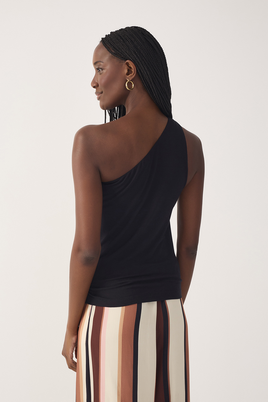 One-Shoulder Crepe Knit Blouse_6