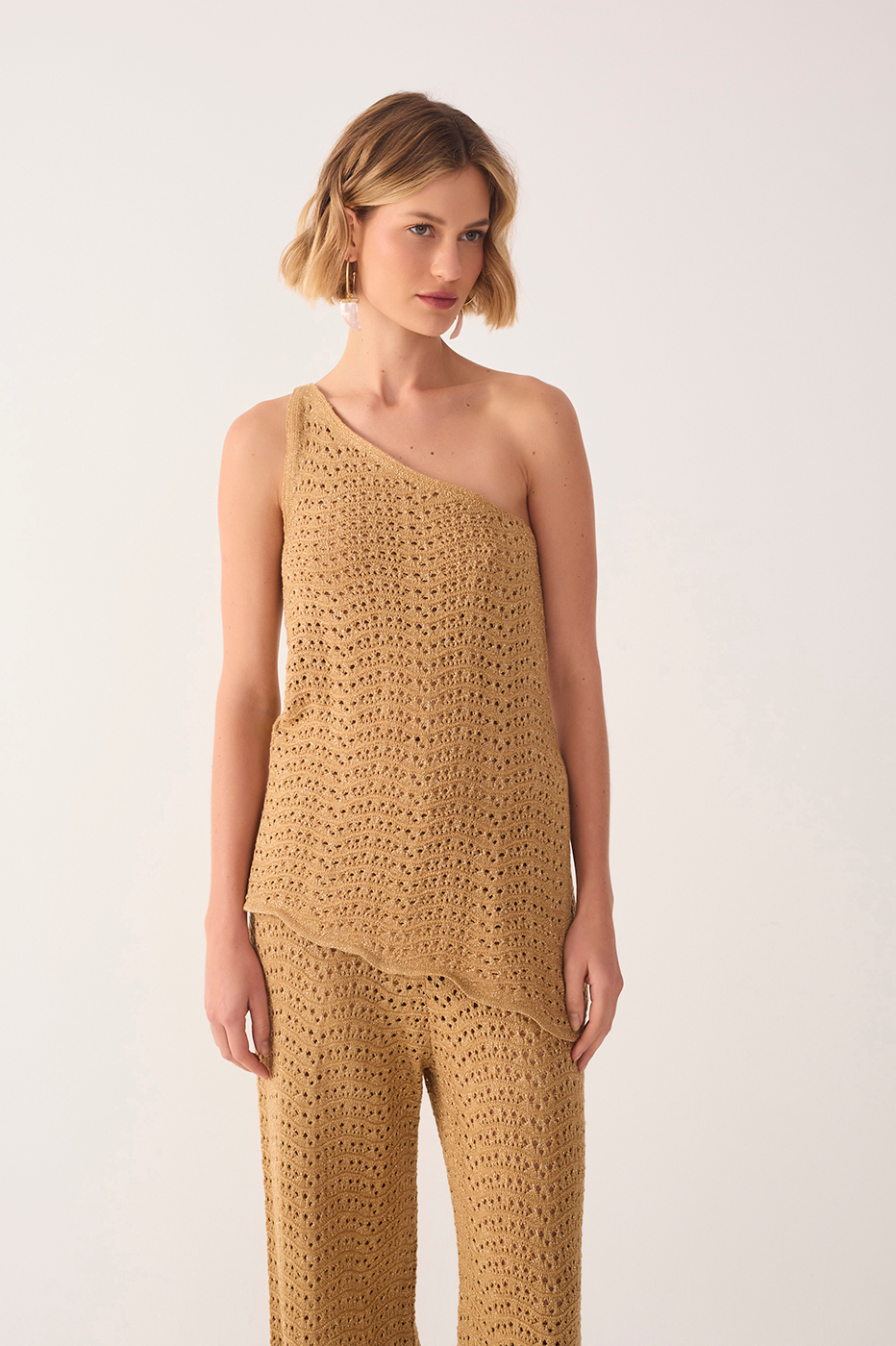 Solar Lurex Knit Top