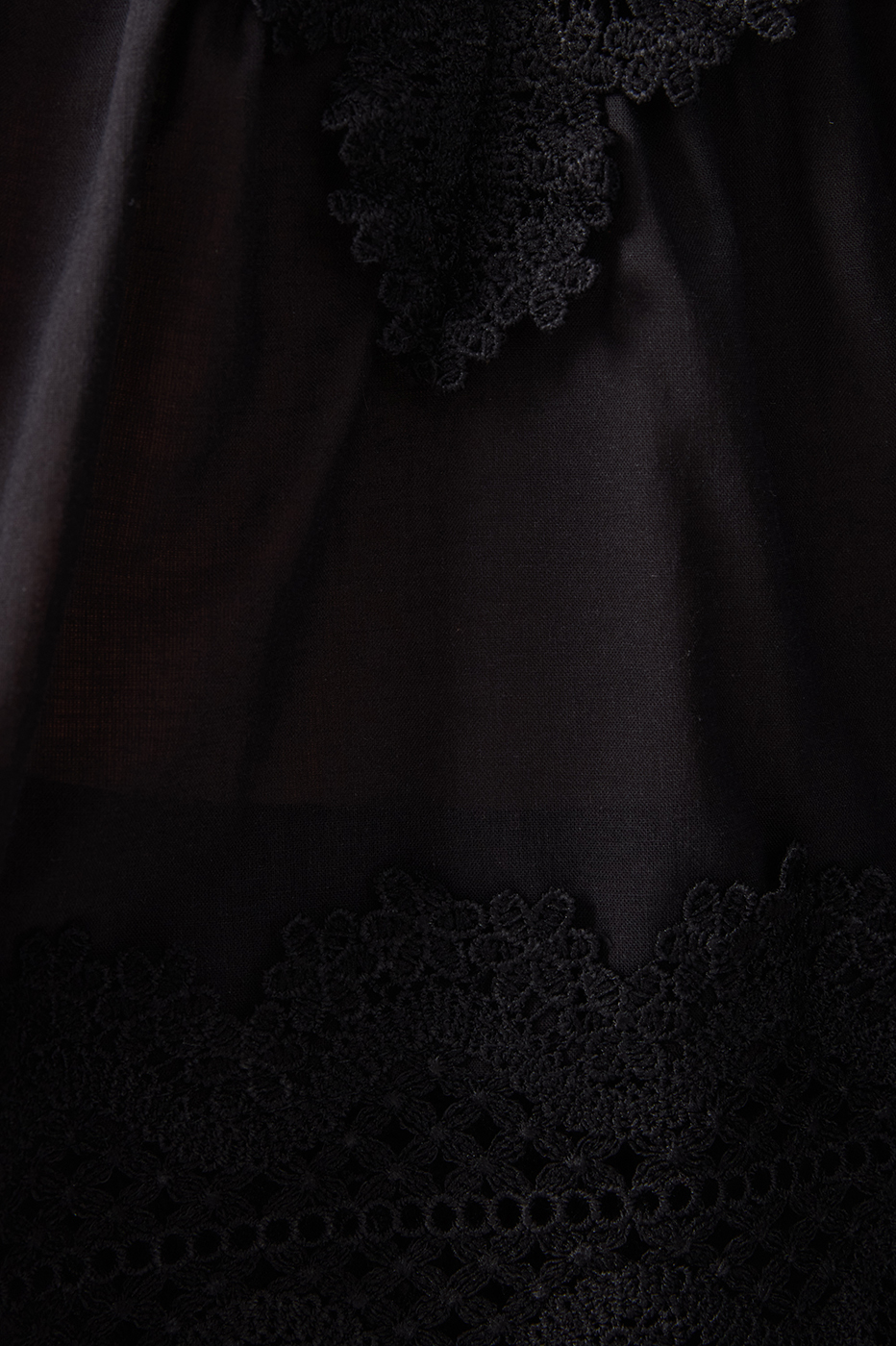 V Neck Lace Adjustable Straps Cotton Blouse_5