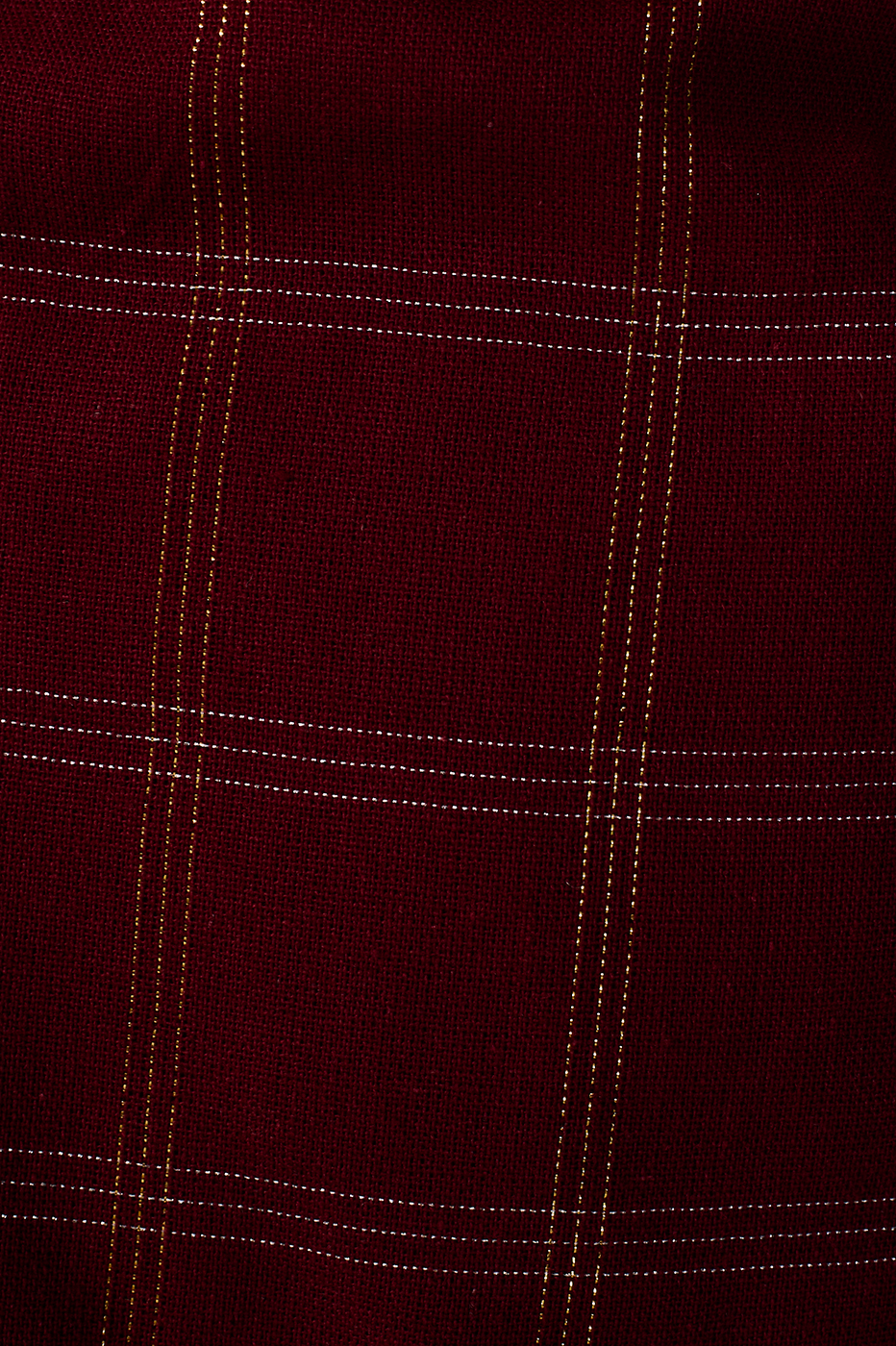 Linen Checkered Lurex Blouse_6