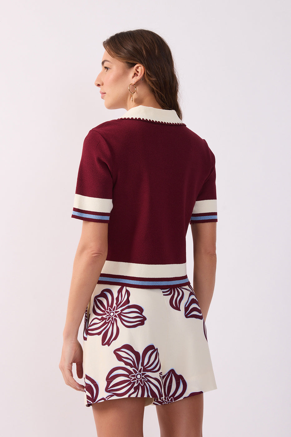 Do Nothing Embroidered Tricot Polo Shirt_6
