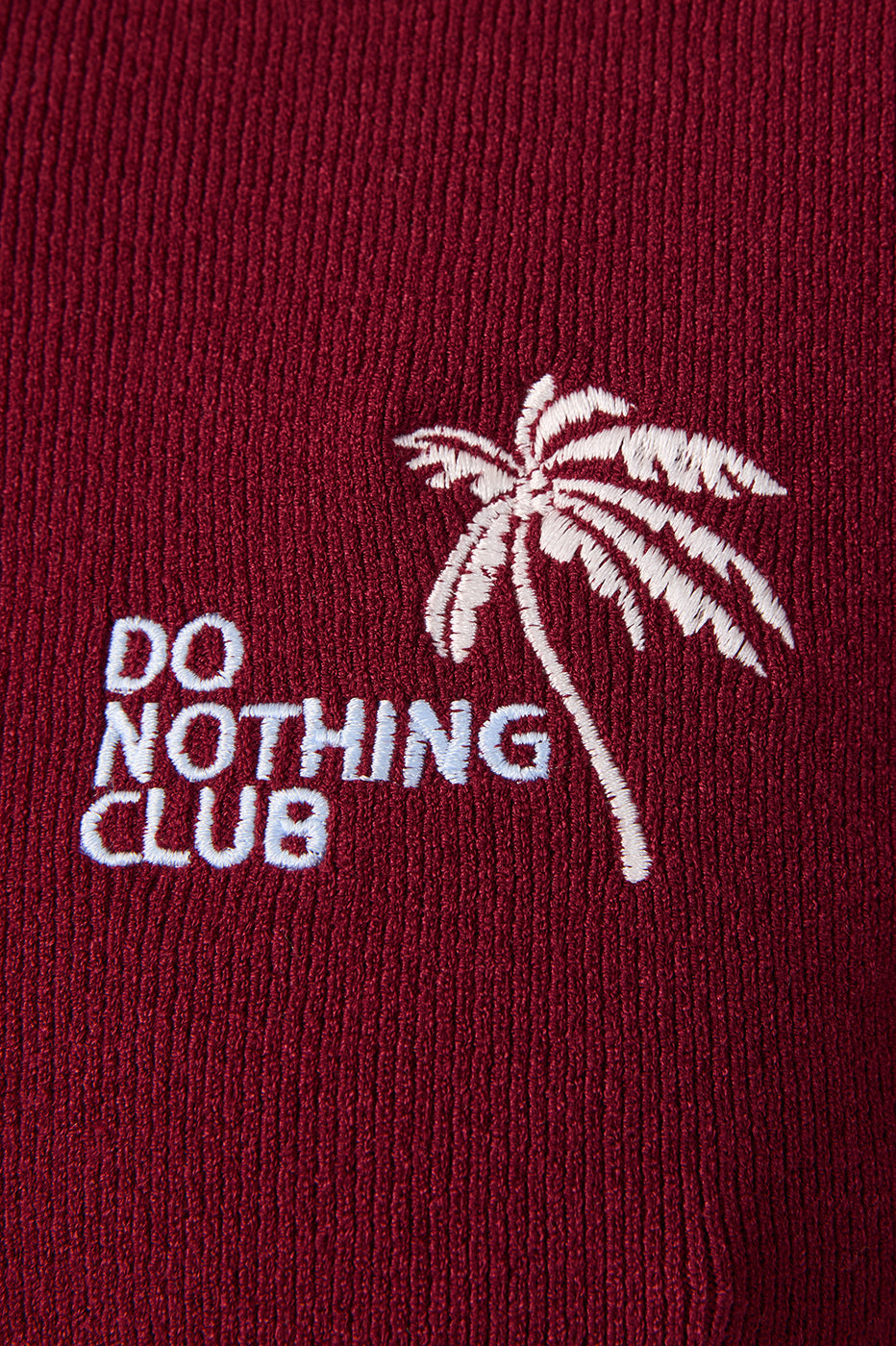 Do Nothing Embroidered Tricot Polo Shirt_7