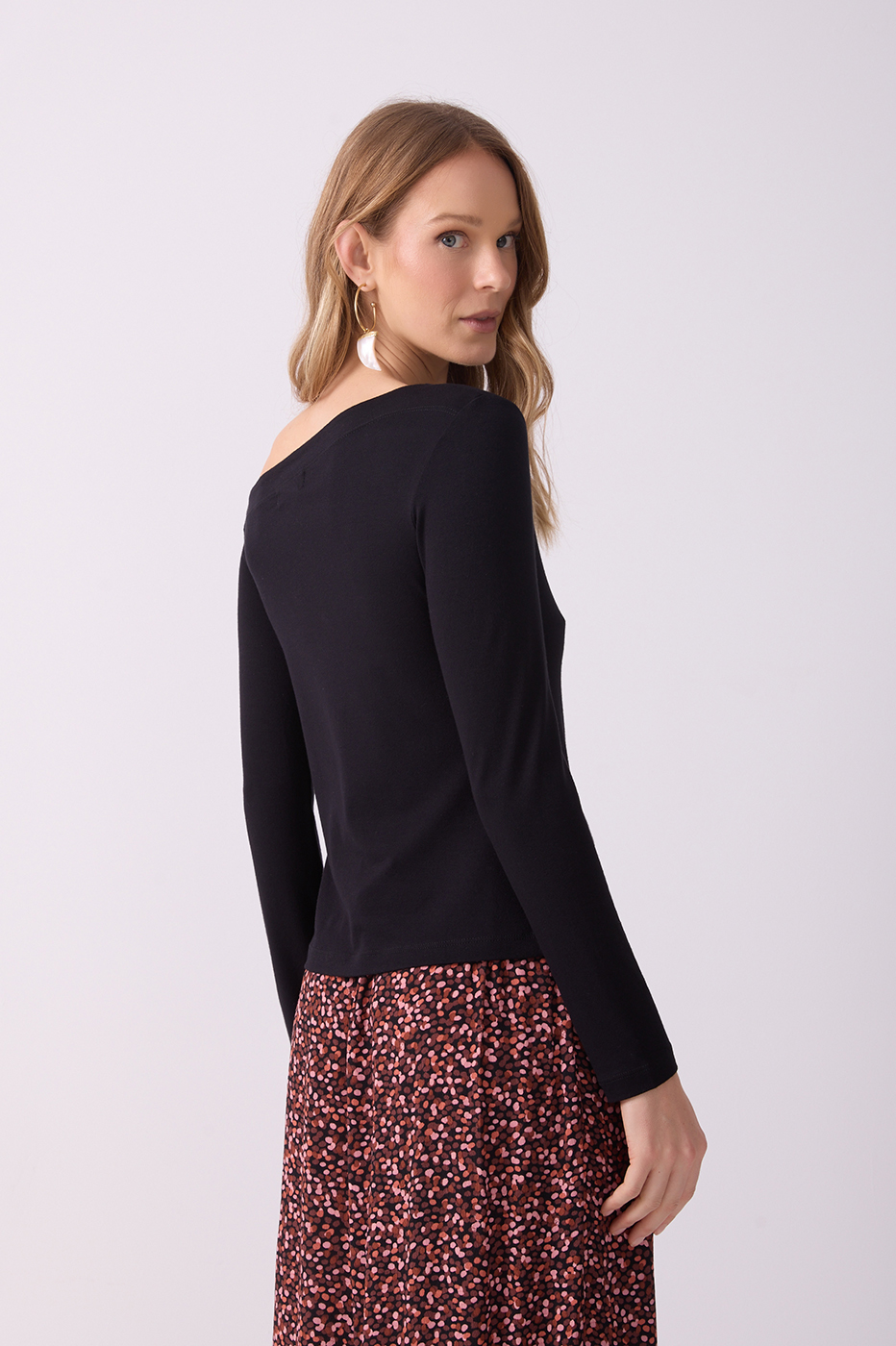 Asymmetric Knit Blouse_6