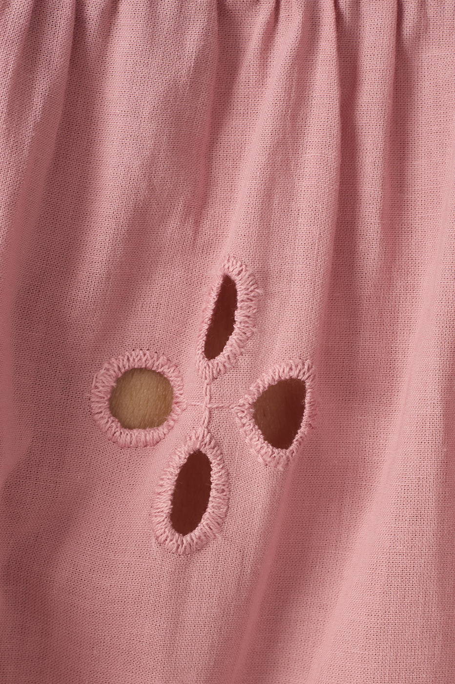 Embroidered Kimono Sleeve Buttoned Blouse_6