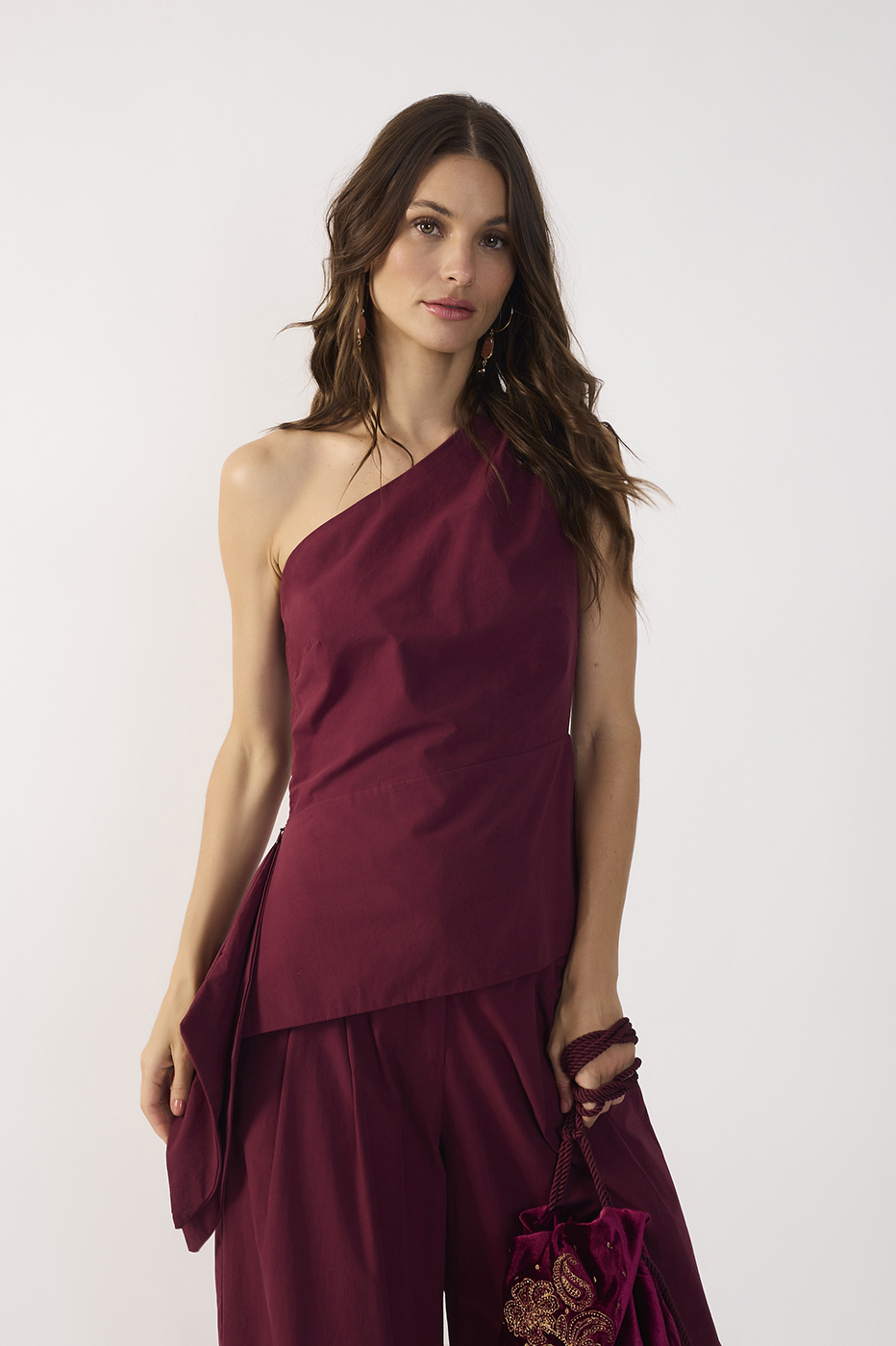 Asymmetric Cotton Blouse_2