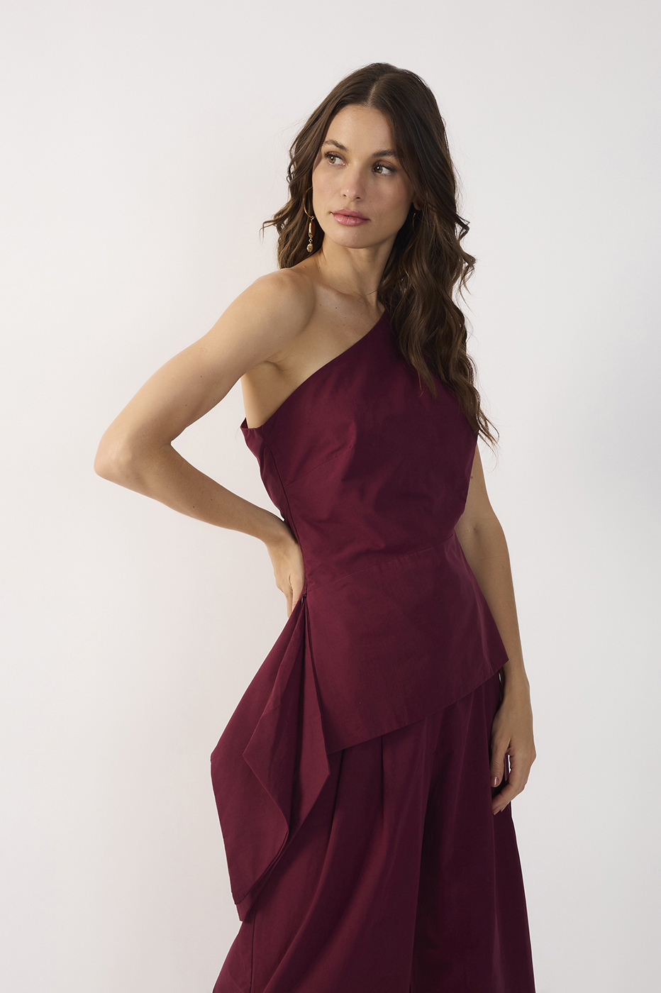 Asymmetric Cotton Blouse_4
