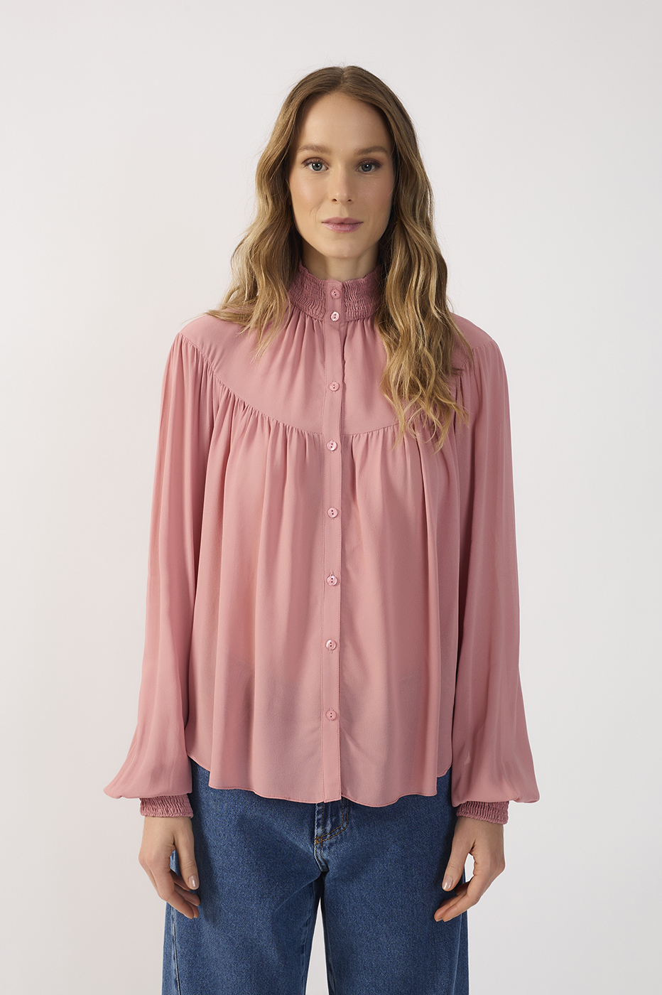 Ggt Elasticated Collar Blouse_6