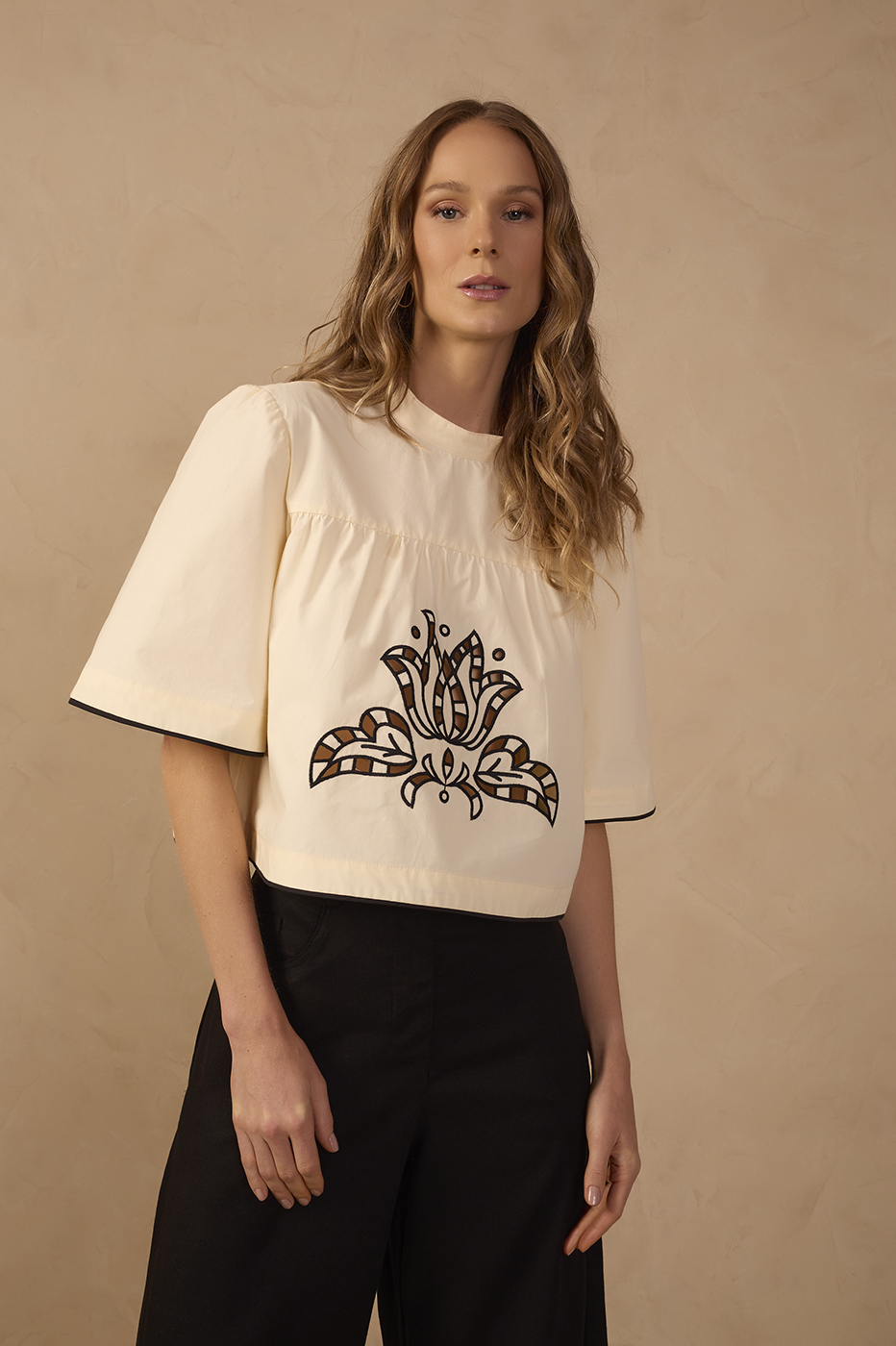 Embroidered Cotton Blouse_1