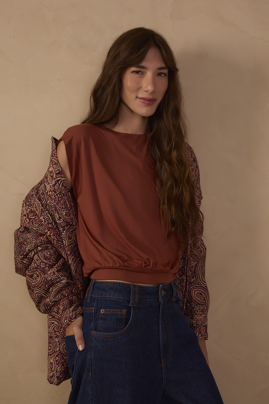 Padded Sleeveless Blouse_1