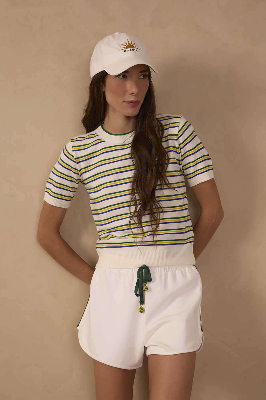 Off-White Brazil Stripes Tricot Blouse_1