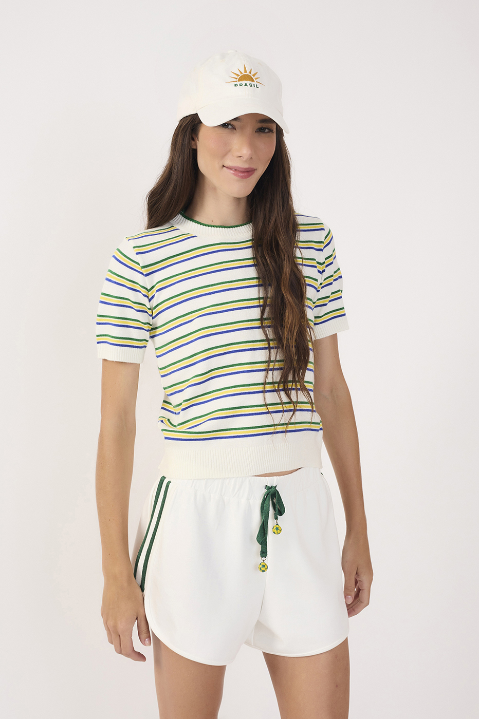 Off-White Brazil Stripes Tricot Blouse_2