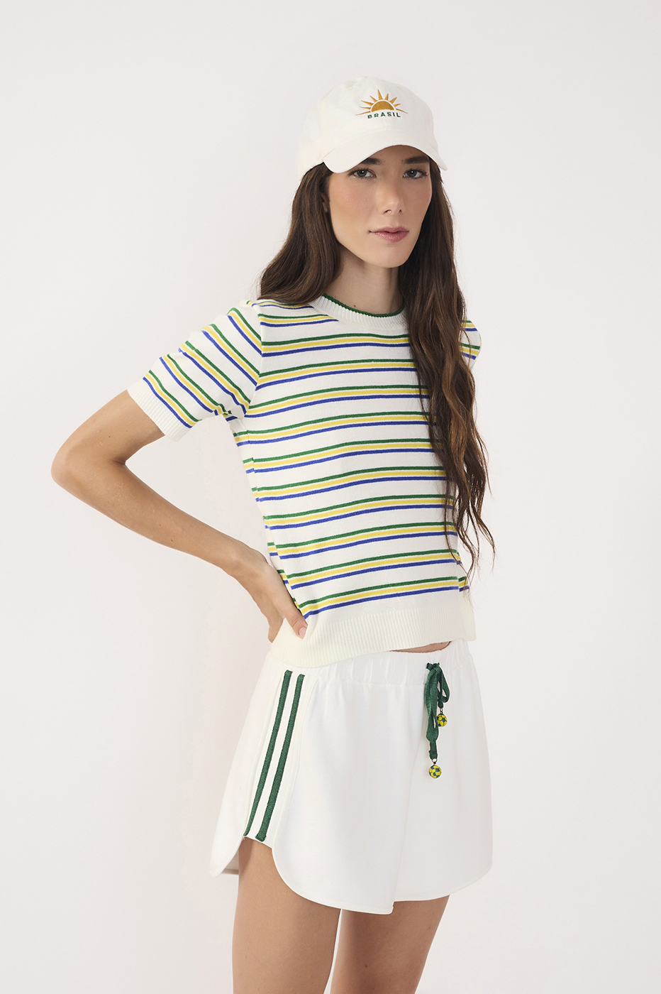 Off-White Brazil Stripes Tricot Blouse_3